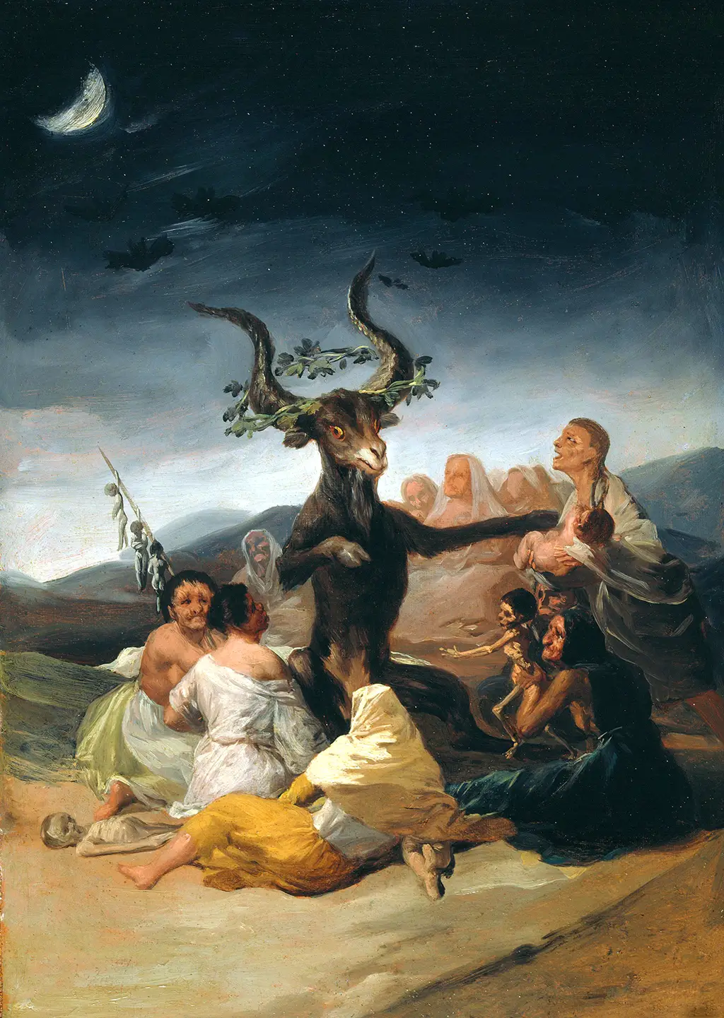 Witches Sabbath in Detail Francisco de Goya